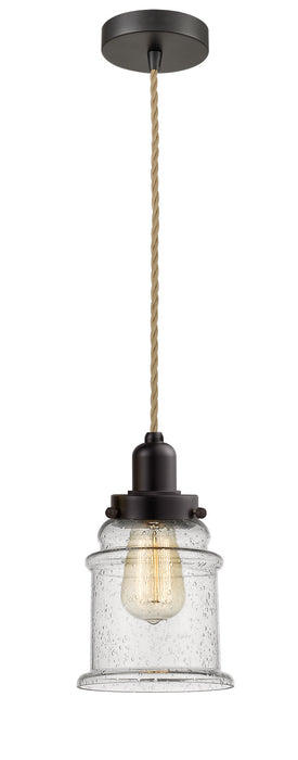 Innovations 100OB-10RE-0H-OB-G184 One Light Mini Pendant, Oil Rubbed Bronze