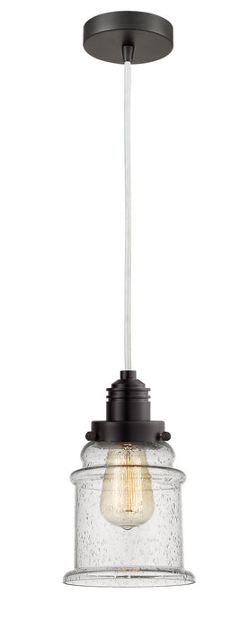 Innovations 100OB-10W-2H-OB-G184 One Light Mini Pendant, Oil Rubbed Bronze