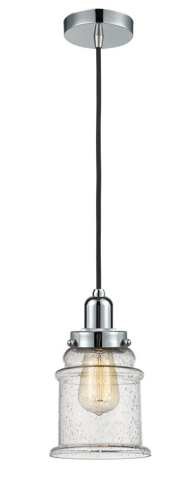 Innovations 100PC-10BK-0H-PC-G184 One Light Mini Pendant, Polished Chrome