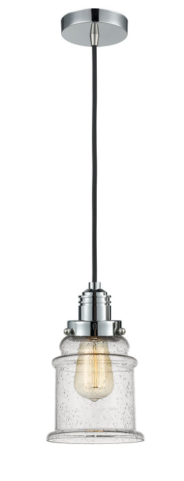 Innovations 100PC-10BK-2H-PC-G184 One Light Mini Pendant, Polished Chrome