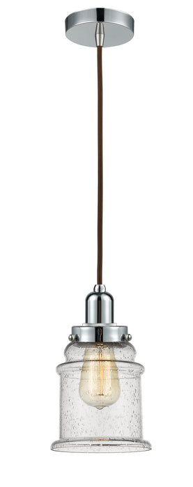Innovations 100PC-10BR-0H-PC-G184 One Light Mini Pendant, Polished Chrome