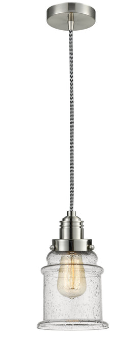 Innovations 100SN-10BW-2H-SN-G184 One Light Mini Pendant, Satin Nickel