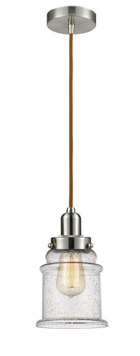 Innovations 100SN-10CR-0H-SN-G184 One Light Mini Pendant, Satin Nickel