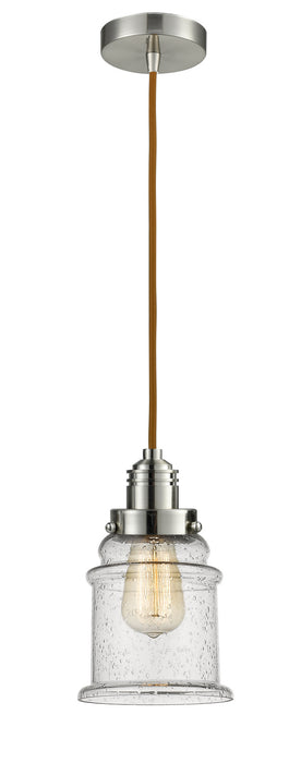 Innovations 100SN-10CR-2H-SN-G184 One Light Mini Pendant, Satin Nickel