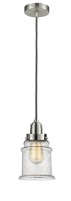 Innovations 100SN-10GY-2H-SN-G184 One Light Mini Pendant, Satin Nickel