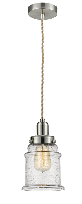 Innovations 100SN-10RE-0H-SN-G184 One Light Mini Pendant, Satin Nickel