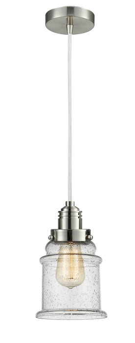 Innovations 100SN-10W-2H-SN-G184 One Light Mini Pendant, Satin Nickel