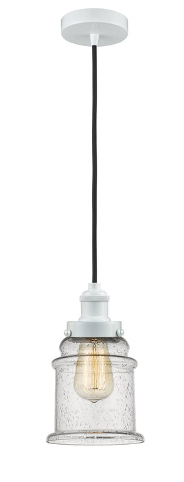 Innovations 100W-10BK-1H-W-G184 One Light Mini Pendant, White