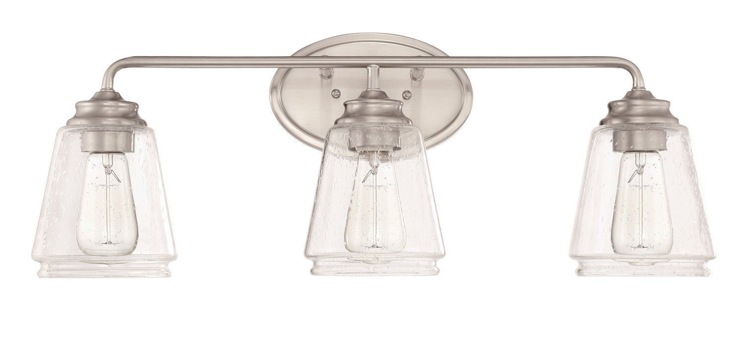 Millennium 2463-BN Three Light Vanity, Brushed Nickel