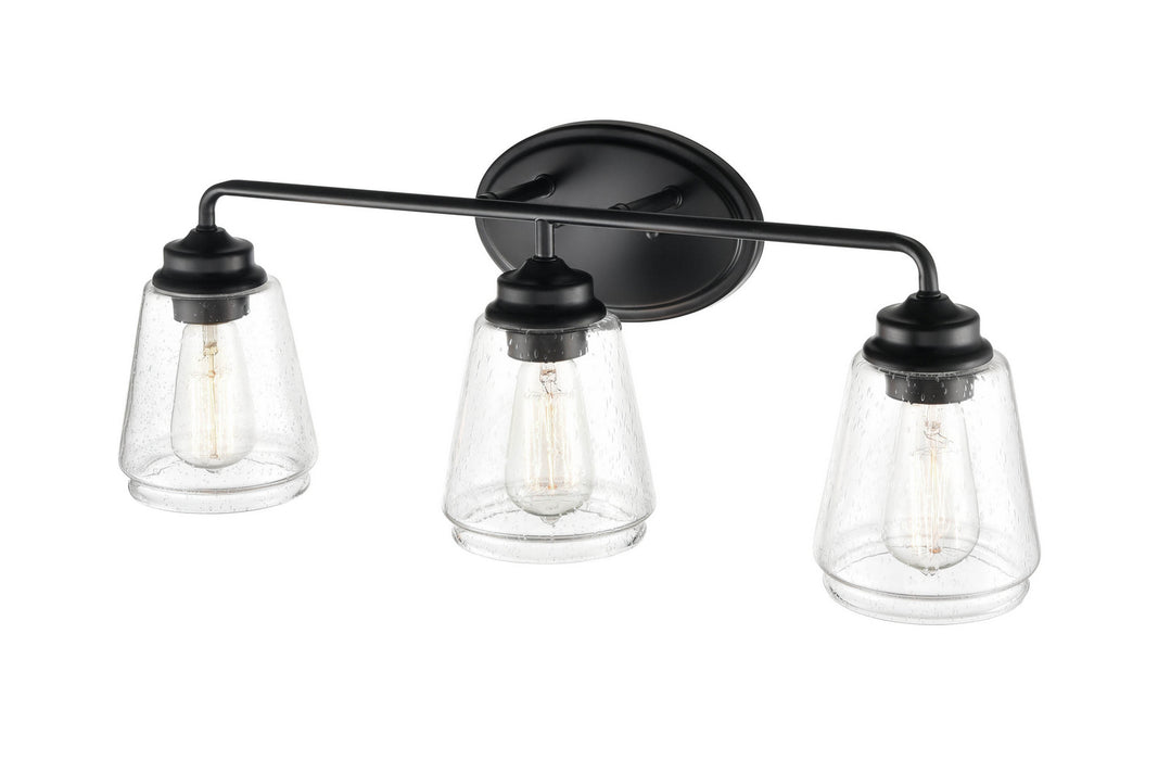 Millennium 2463-MB Three Light Vanity, Matte Black