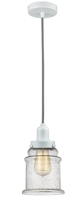 Innovations 100W-10BW-0H-W-G184 One Light Mini Pendant, White