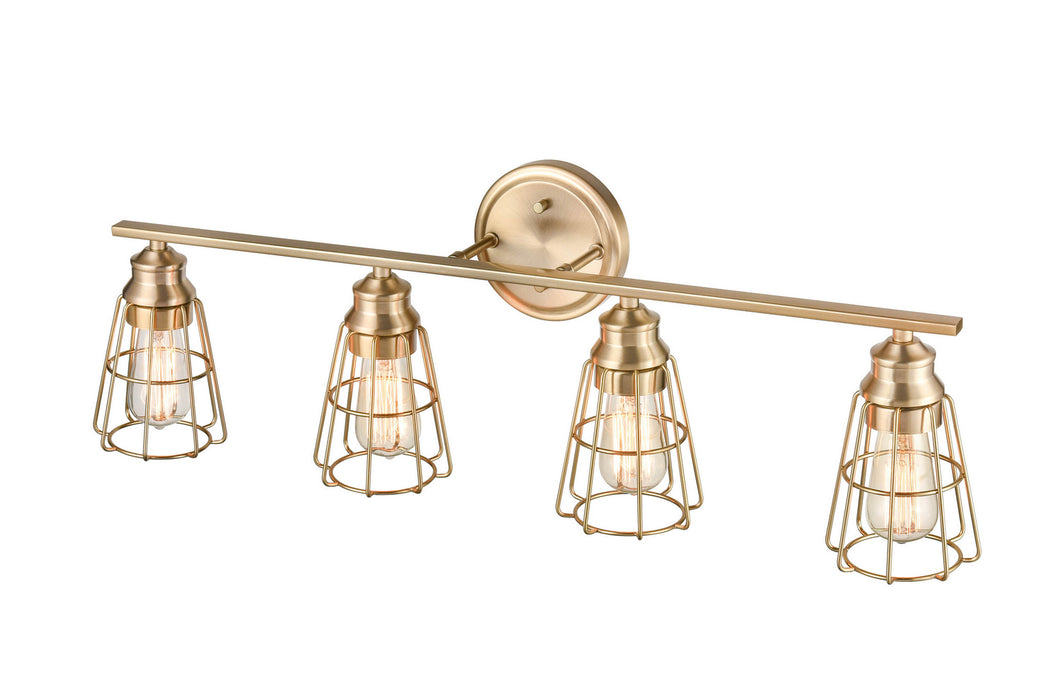 Millennium 3384-MG Four Light Vanity, Modern Gold
