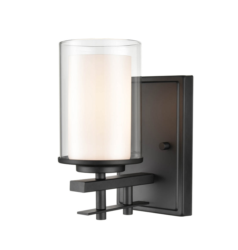 Millennium 5501-MB One Light Wall Sconce, Matte Black