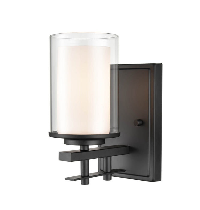 Millennium 5501-MB One Light Wall Sconce, Matte Black
