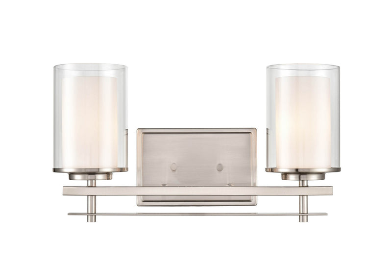 Millennium 5502-BN Two Light Wall Sconce, Brushed Nickel
