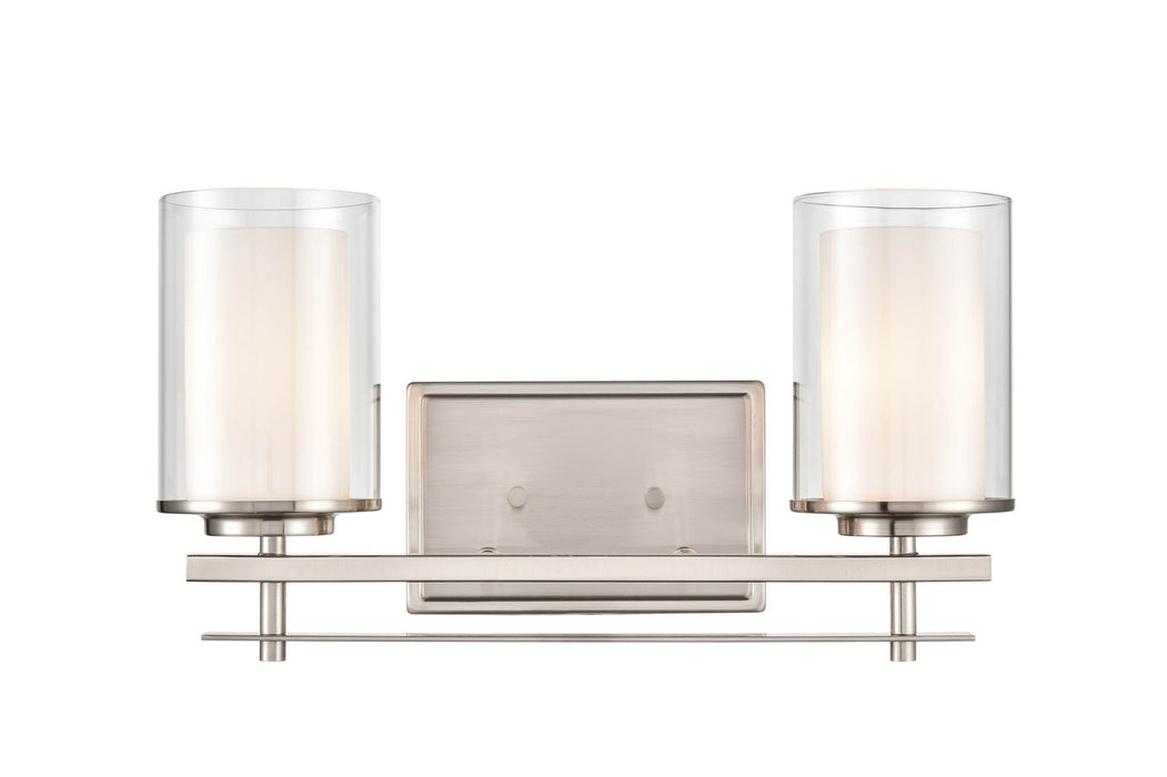 Millennium 5502-BN Two Light Wall Sconce, Brushed Nickel
