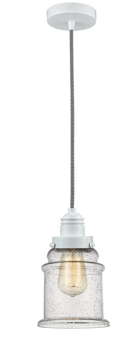 Innovations 100W-10BW-2H-W-G184 One Light Mini Pendant, White