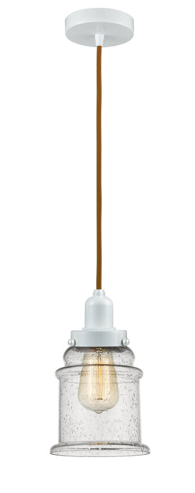 Innovations 100W-10CR-0H-W-G184 One Light Mini Pendant, White