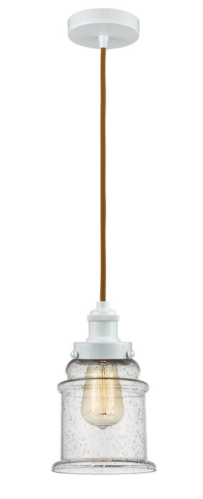 Innovations 100W-10CR-1H-W-G184 One Light Mini Pendant, White