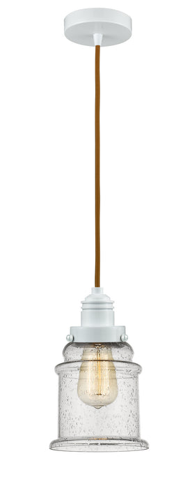 Innovations 100W-10CR-2H-W-G184 One Light Mini Pendant, White