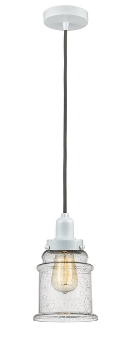 Innovations 100W-10GY-0H-W-G184 One Light Mini Pendant, White