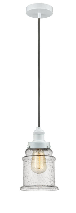 Innovations 100W-10GY-1H-W-G184 One Light Mini Pendant, White