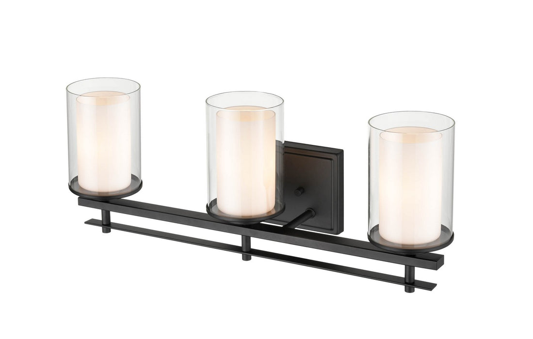 Millennium 5503-MB Three Light Wall Sconce, Matte Black