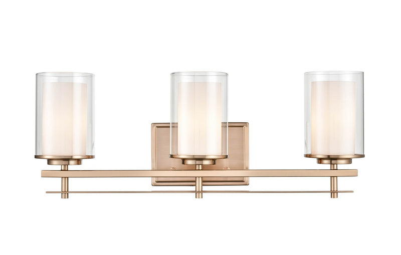 Millennium 5503-MG Three Light Wall Sconce, Modern Gold