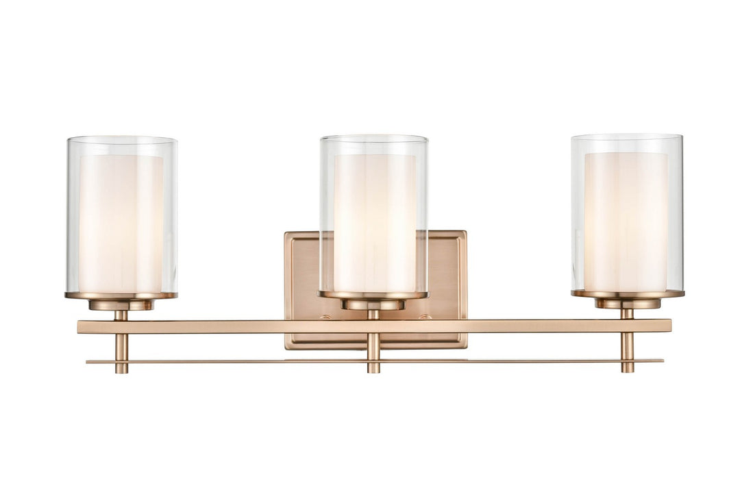 Millennium 5503-MG Three Light Wall Sconce, Modern Gold