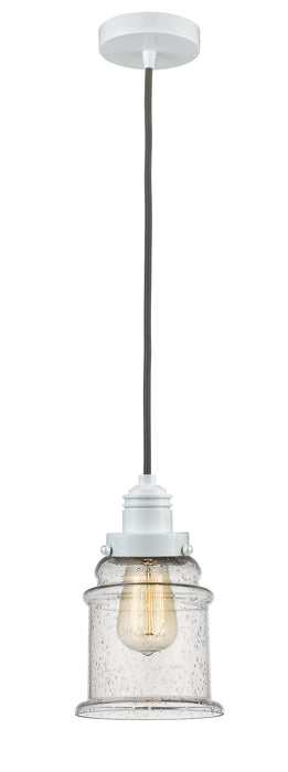 Innovations 100W-10GY-2H-W-G184 One Light Mini Pendant, White