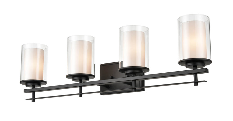 Millennium 5504-MB Four Light Wall Sconce, Matte Black