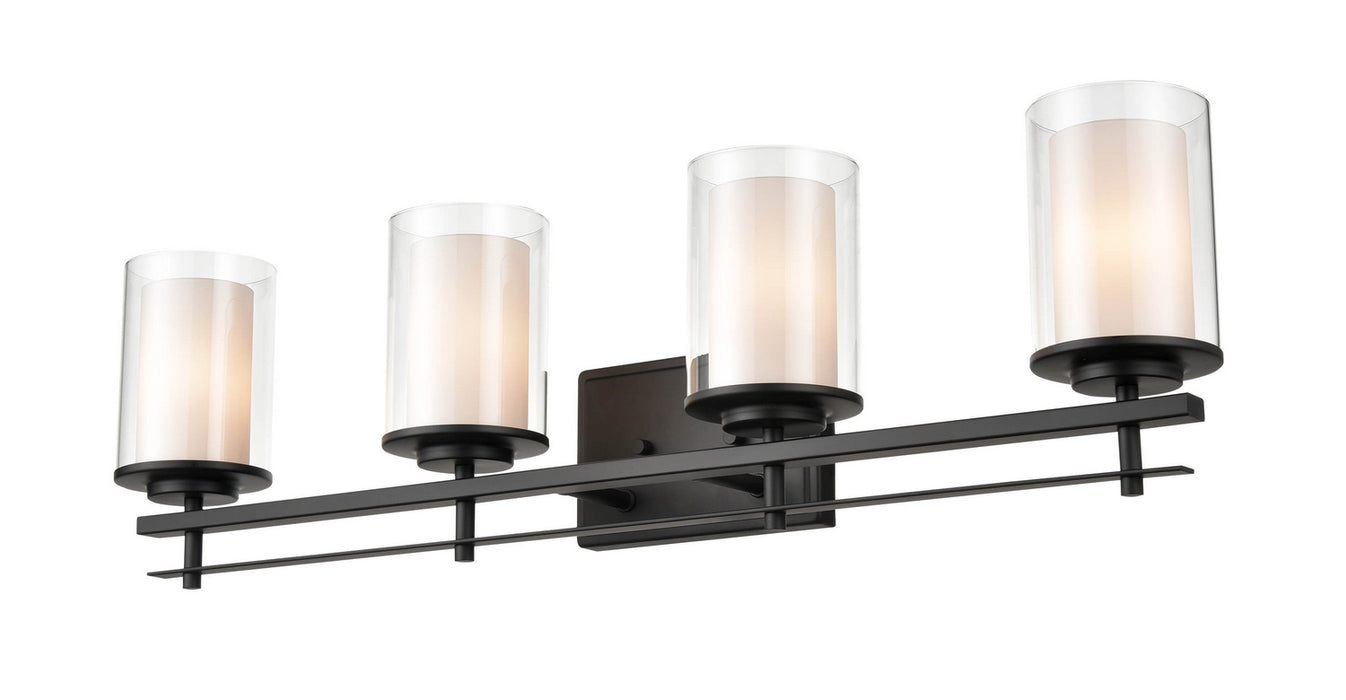 Millennium 5504-MB Four Light Wall Sconce, Matte Black