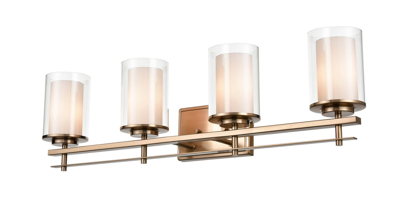 Millennium 5504-MG Four Light Wall Sconce, Modern Gold