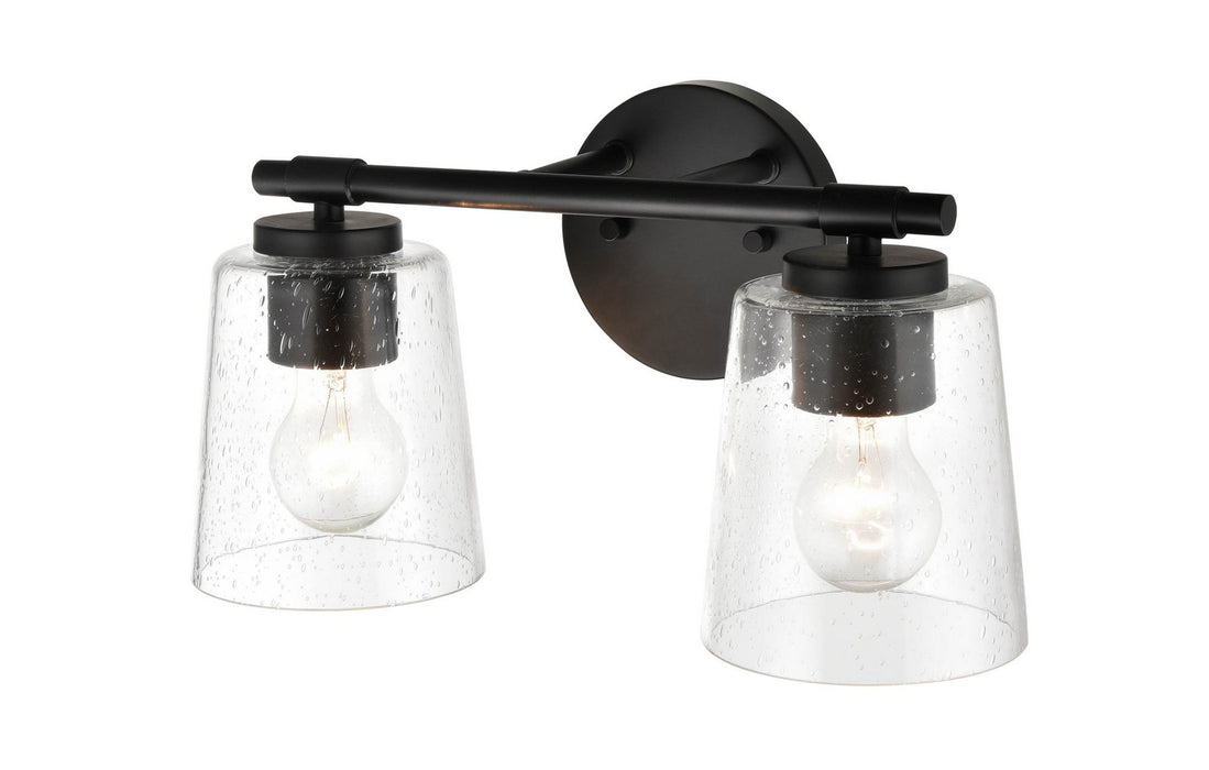 Millennium 8112-MB Two Light Vanity, Matte Black