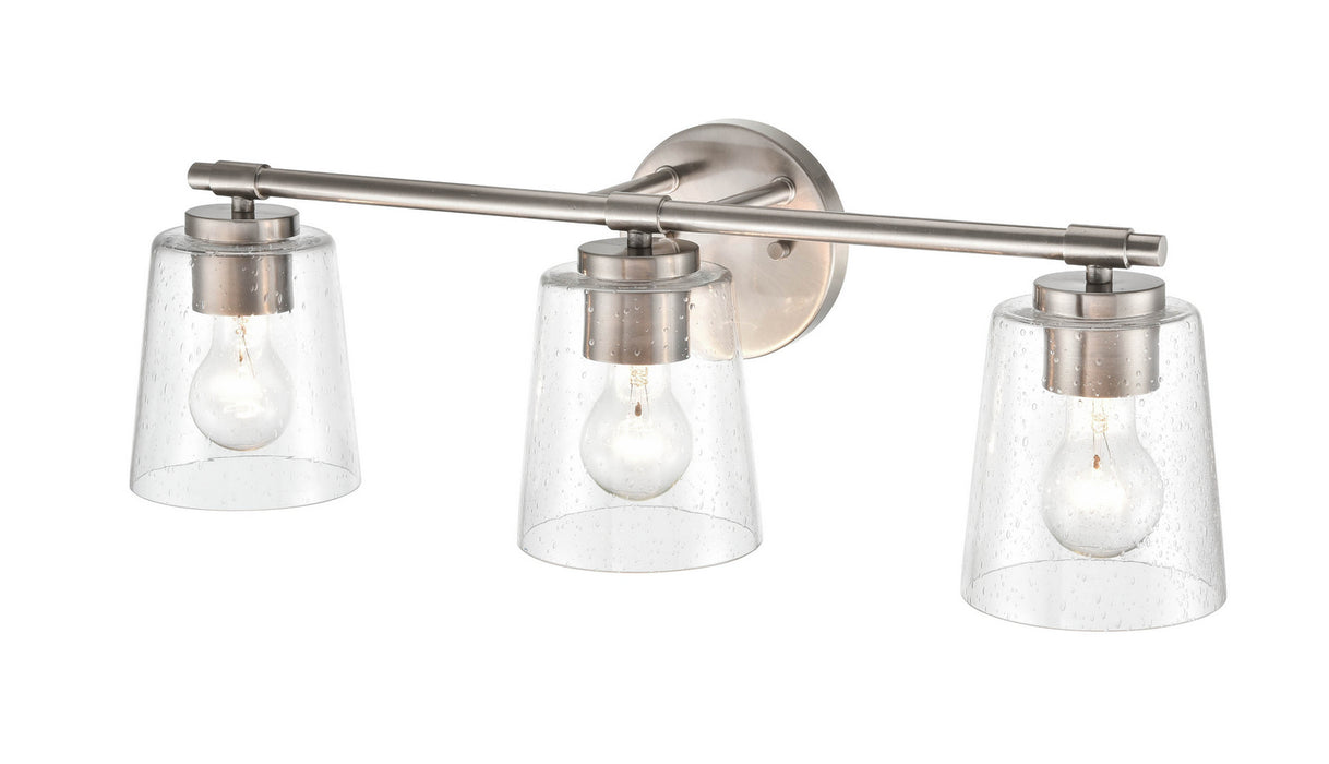 Millennium 8113-BN Three Light Vanity, Brushed Nickel