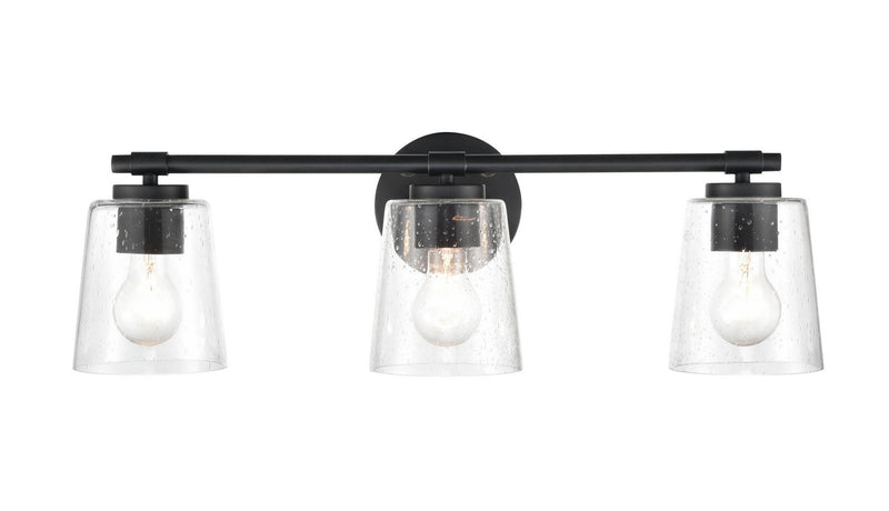 Millennium 8113-MB Three Light Vanity, Matte Black