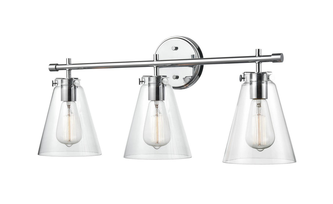 Millennium 8123-CH Three Light Vanity, Chrome