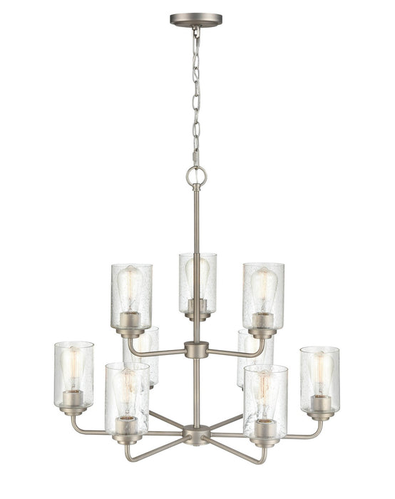Millennium 9609-SN Nine Light Chandelier, Satin Nickel