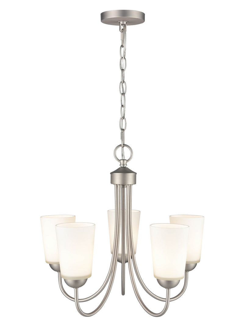 Millennium 9805-SN Five Light Chandelier, Satin Nickel