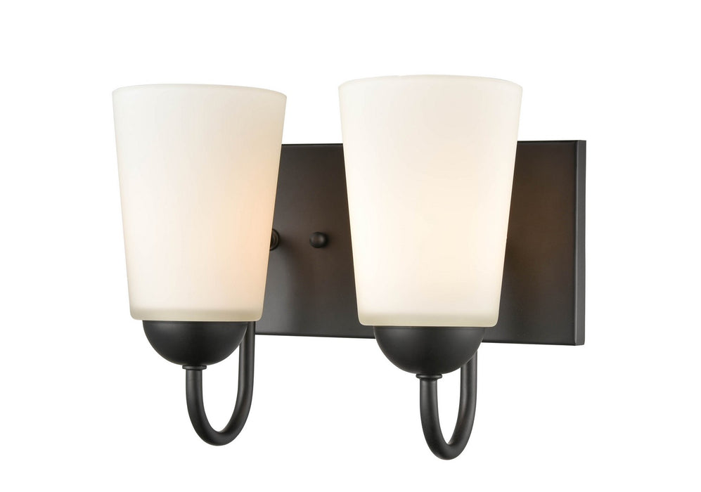 Millennium 9812-MB Two Light Vanity, Matte Black