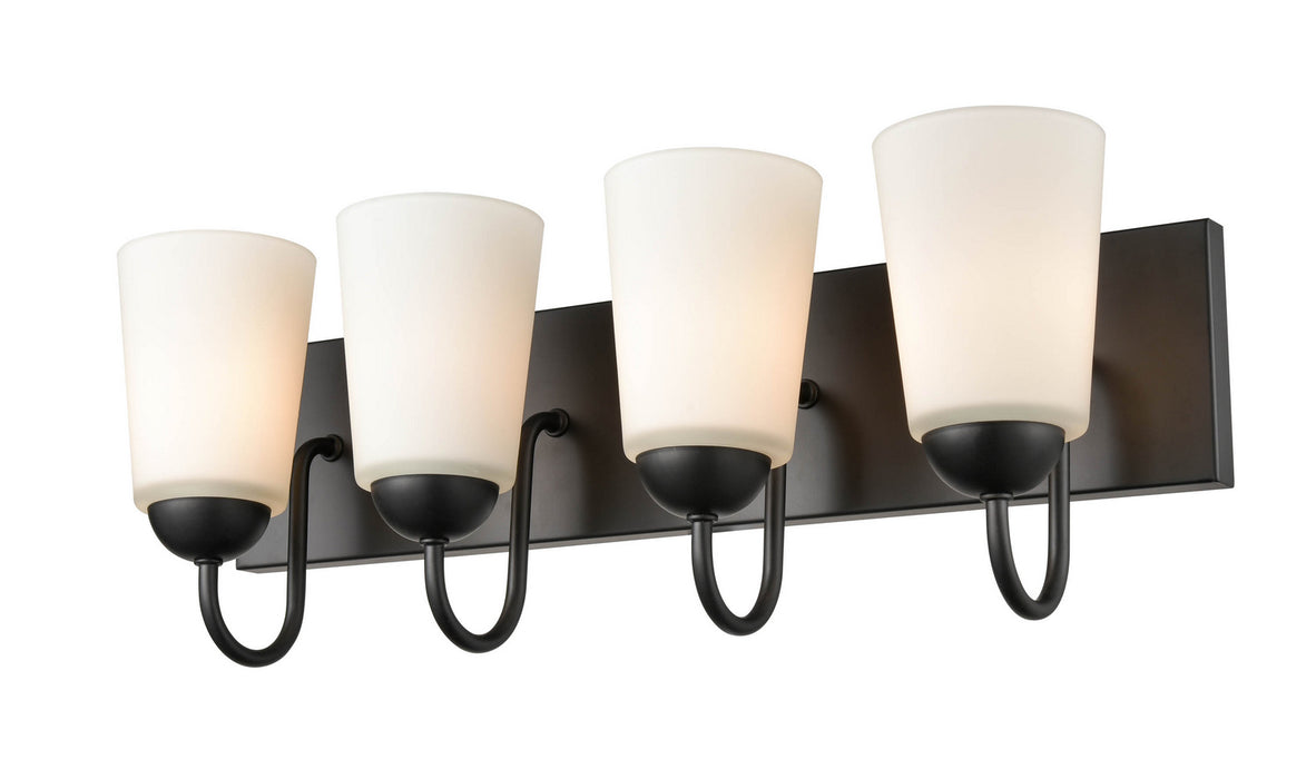 Millennium 9814-MB Four Light Vanity, Matte Black