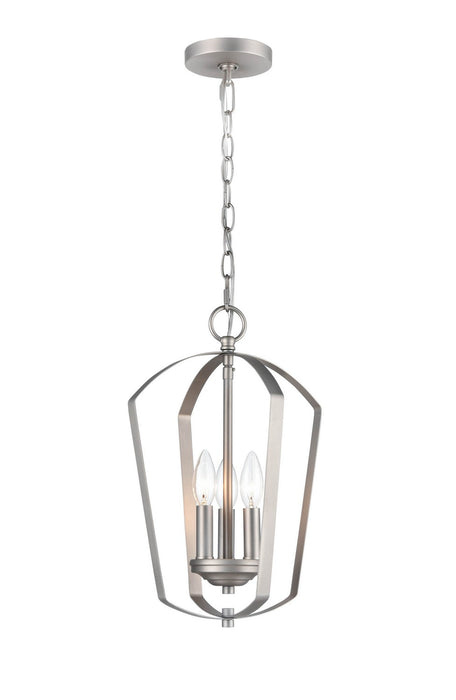 Millennium 9823-SN Three Light Chandelier, Satin Nickel