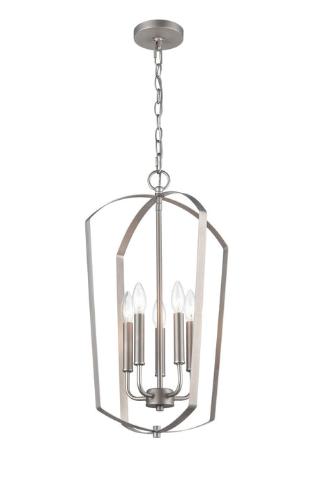Millennium 9825-SN Five Light Chandelier, Satin Nickel