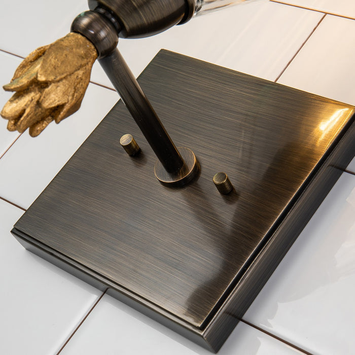 Lucas + McKearn BB1000DB-1-F1G One Light Wall Sconce, Dark Bronze