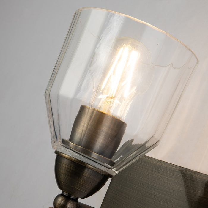 Lucas + McKearn BB1000DB-1-F2G One Light Wall Sconce, Dark Bronze