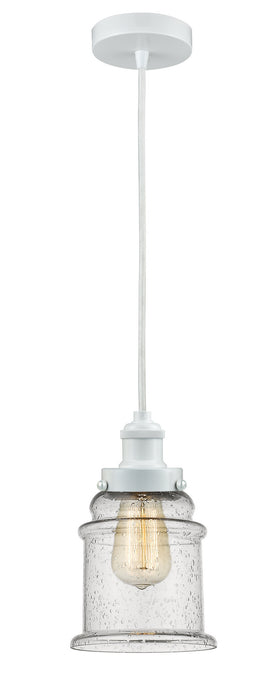Innovations 100W-10W-1H-W-G184 One Light Mini Pendant, White