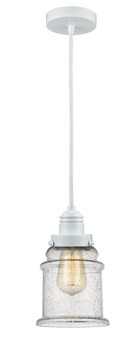 Innovations 100W-10W-2H-W-G184 One Light Mini Pendant, White