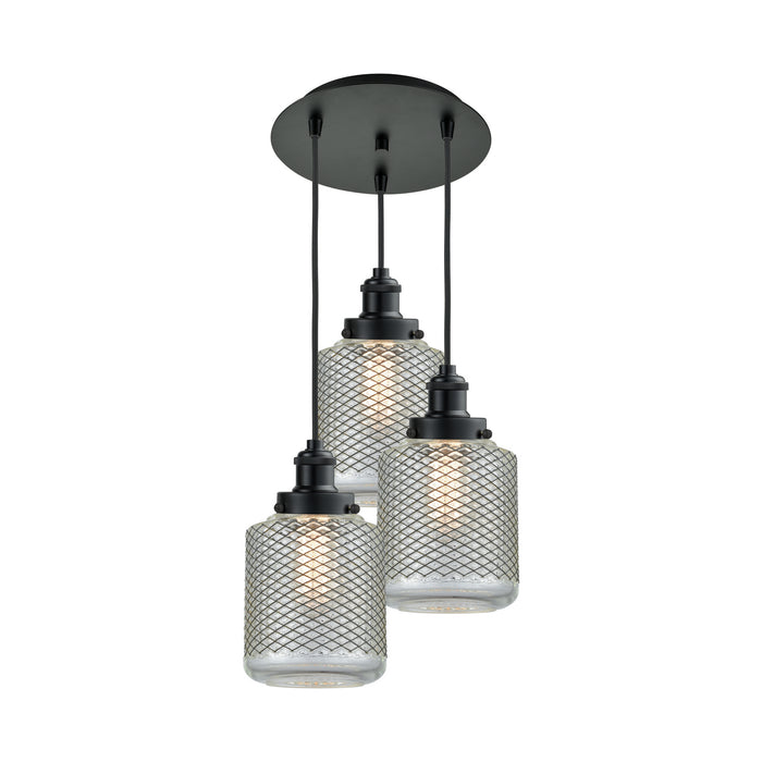Innovations 113BK-10BK-1H-BK-G262 Three Light Pendant, Matte Black