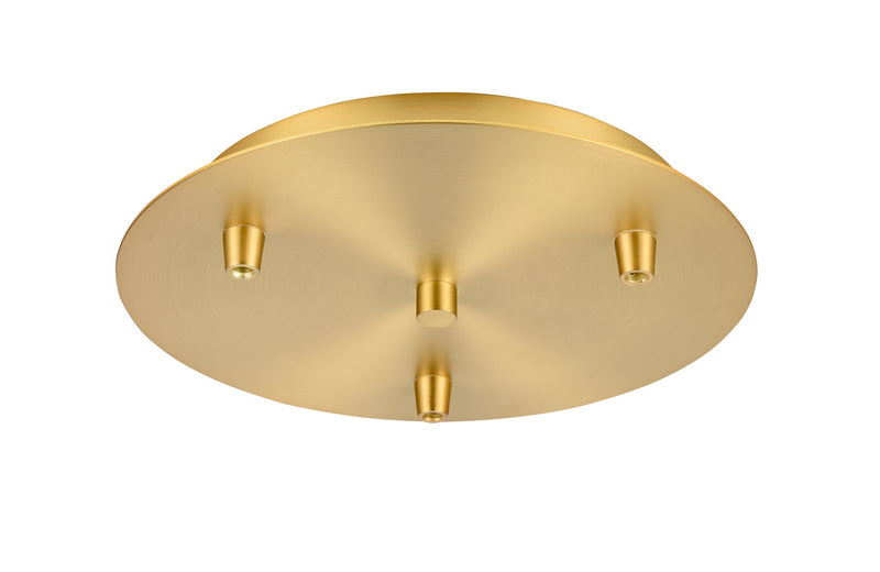 Innovations 113-SG Three Light Multi Port Canopy, Satin Gold