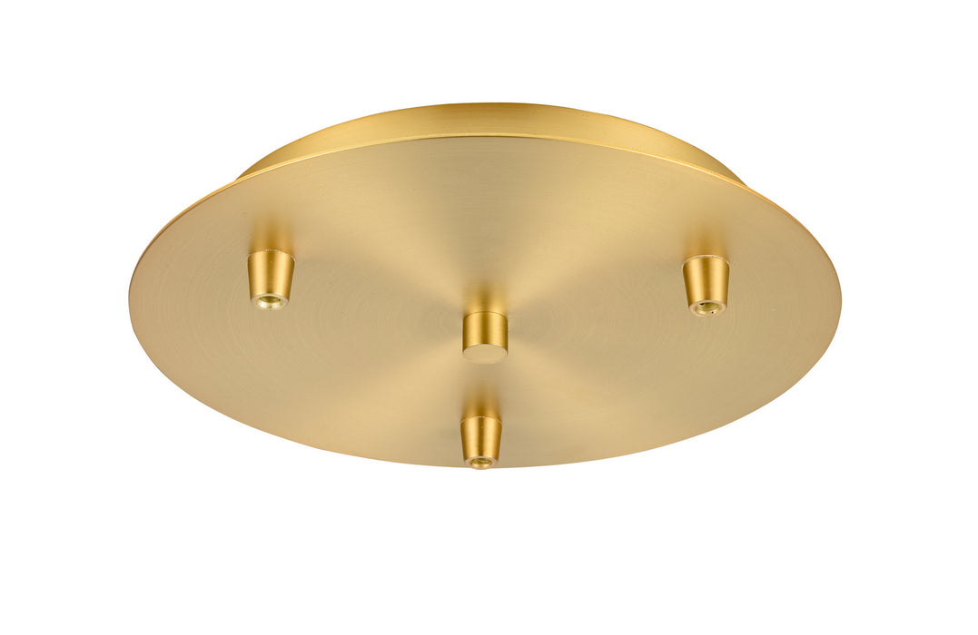 Innovations 113-SG Three Light Multi Port Canopy, Satin Gold